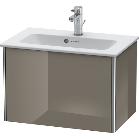 Duravit Xsquare Wall-Mounted Vanity Unit Flannel Gray High Gloss XS406508989